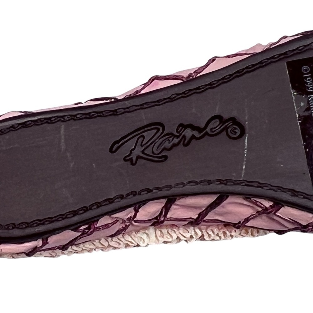 JUST THE RIGHT SHOE Raine 1999 Truffles Pink Red Slipper Flat Miniature Shoe - Picture 9 of 16